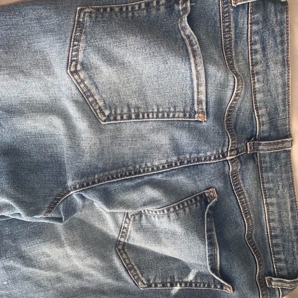 Edgy Jeans size 6 with painted flames mom/straight - Picture 3 of 5